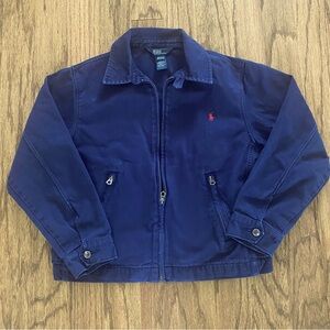 RALPH LAUREN ZIP-UP NAVY BOYS JACKET YOUTH M 12/14
